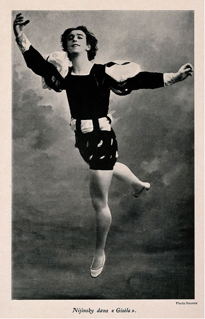 Nijinsky leaping in Gisele. <b>Nijinsky leaping in Gisele.</b>